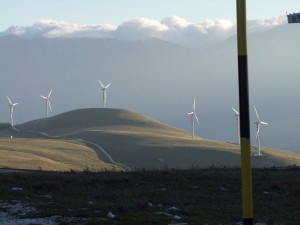 Impianti eolici sui monti dell'alto Molise